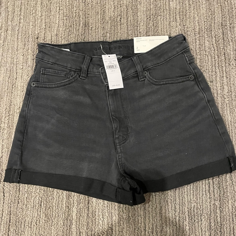 NEW! American Eagle black denim shorts